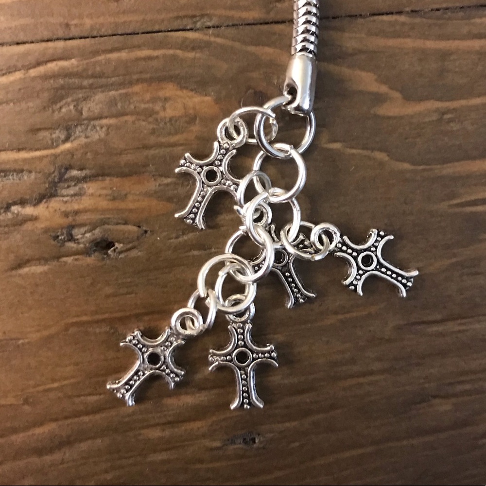 Antique Cross Purse Charm